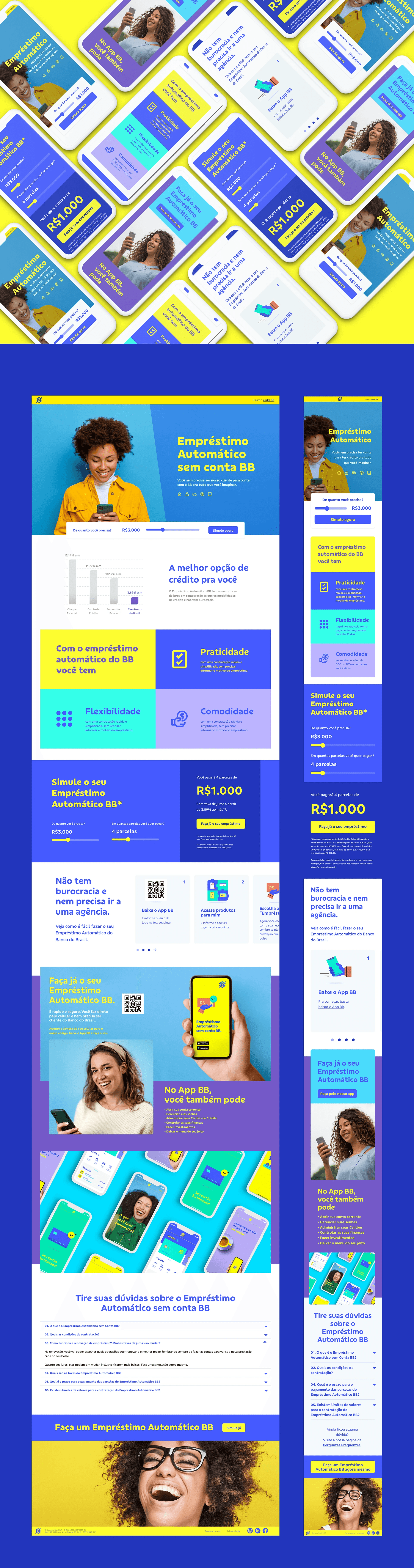 Landing page completa do Banco do Brasil